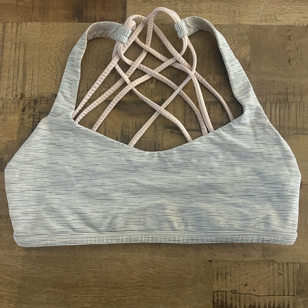 Lululemon Light Gray Sports Bra